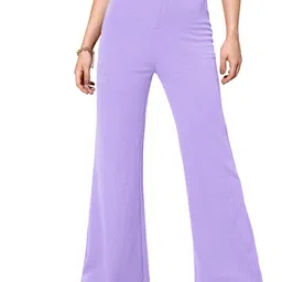 ODETTE Women High-Rise Regular Fit Trousers-image-98
