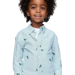 GAP Boys Striped Relaxed Fit Full-Sleeve Oxford Shirt-32