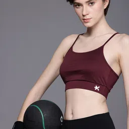 HRX by Hrithik Roshan Medium Coverage Heavily Padded Rapid-Dry Training Bra KT0003_04-picture-38