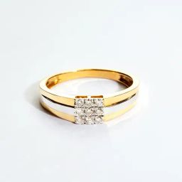 P.n.gadgil Jewellers 14k Gold Classic Two-tone Casual Diamond Rings For Men-image-94