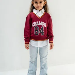 TINY TREASURE Unisex Kids Embroidered Sweatshirt-image-93
