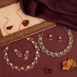 Brado Jewellery Women Gold Jewellery Set-image-48