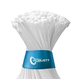 Robustt Nylon Self Locking Cable Ties White 300x4.8 mm (Pack of 500 Pcs)-image-76