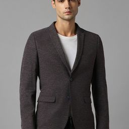 Louis Philippe Sport Self Design Super Slim Single-Breasted Pure Cotton Semiformal Blazer-picture-58