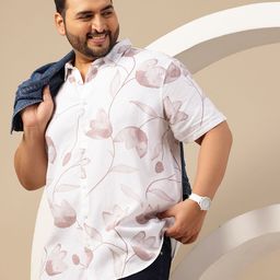 Sztori Men Plus Size Floral Printed Casual Shirt-picture-22