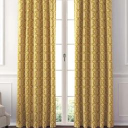 GM Avoca Mustard Cotton 7 Ft. Door Curtain - Set of 2-36