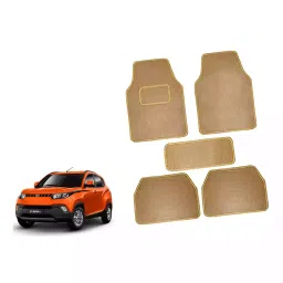 Auto Pearl CMBE108 Polyester Standard Mat for Mahindra Kuv100 (Beige)-26
