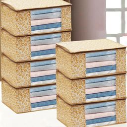 AMAK INC Beige Fabric Multi-Utility Wardrobe Organisers-picture-49
