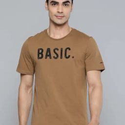 ALCIS Brown Slim Fit Sports T-Shirt-image-62