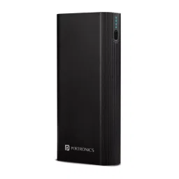 Portronics POR 1224 20000 mAh Black Power Bank with Dual Input (Type C + Micro USB) & Triple Output Fast Charging, 18 W with QC 3.0 & Type-C PD Type-C Cable Included -Black-7