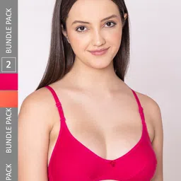 Bodycare Pack Of 2 Non Padded Full Coverage Everyday Bra All Day Comfort-35