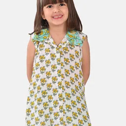 Sangria Girls Floral Printed Pure Cotton Shirt Style Top-image-87