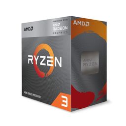 AMD Ryzen 3 4300G Desktop Processor with Integrated Radeon Graphics 7, 4 cores 8 Threads,4 MB L3 Cache Base Clock 3.8GHz Up to 4GHz AM4 Socket System Memory DDR4 Up to 3200 MT/s - 100-10000144BOX image 2