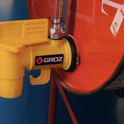 GROZ 2 Inch Drum Faucet/Tap with Fluid Level Checker| | Polyethylene Drum Tap 2 Inch |Built in Hanger| For 2” Threaded Openings on Drums | FAU/0-2 image 2