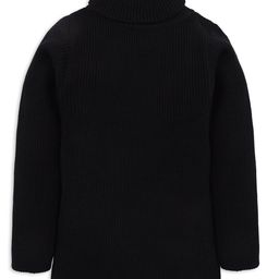 RVK Full Sleeves Ribbed Stretchable Skivvy Pullover Sweater- Black-picture-15