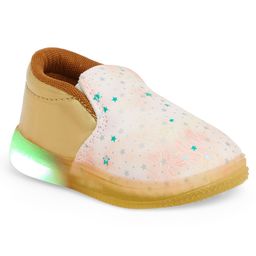 Chiu Stars Designed Slip On LED Shoes - Gold-image-37