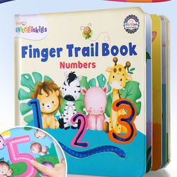 Intelliskills Pave-A-Way Finger Trail - Numbers | Kids Tactile 1234 Tracing Board Book | Trace & Learn | Boosts Numeracy & Motor Skills |Fun Learning for Toddlers |For Gifting | Educator Recommended-72