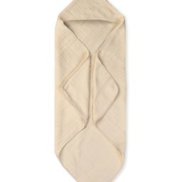 NINTARA BABY Ultra Absorbent Soft Pure Organic Cotton Hooded Towel Pack of 1 - Beige-image-81