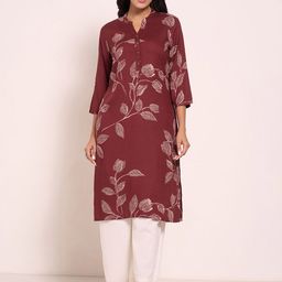RANGMANCH BY PANTALOONS Women Printed Thread Work Kurta-image-52