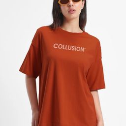 TOGS & TERRE Typography Printed Drop Shoulder Sleeves Organic Cotton Oversized T-shirt-picture-38