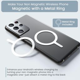 Portronics POR-2668 Magclick 5k 5000mAh Slim Magnetic Fast Charging Wireless Powerbank With 20W Wired Output, 15W Wireless Output,Best for iPhone 12 & above, Android Devices + Magnetic Ring image 3