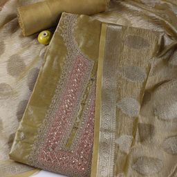 Meena Bazaar Floral Embroidered Unstitched Dress Material-image-48