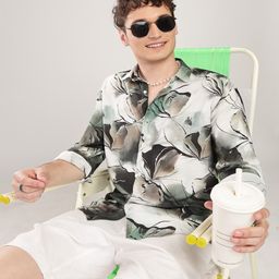NEVER NEUD Men Comfort Opaque Printed Casual Shirt-image-21