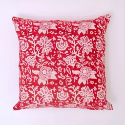 Block N Style Red & White Floral Square Cushion Covers-picture-12