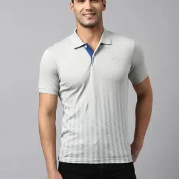 Beverly Hills Polo Club Grey Regular Fit Cotton Polo T-Shirt-image-98