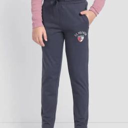 U.S. Polo Assn. Kids Dark Grey Solid Trackpants-image-71