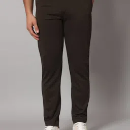 VOGAAN Men Solid Comfort Slim Fit Trousers-image-48