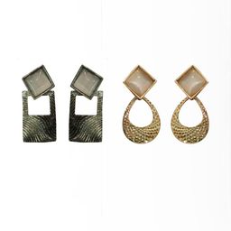 La Belleza Contemporary Studs Earrings-image-36