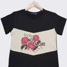 ZIAMA Kids Black & Cream Floral Print Top-image-47