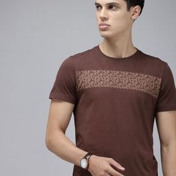 Arrow Sport Geometric Printed Pure Cotton T-shirt-image-40