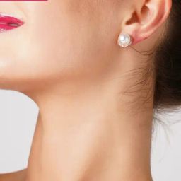 Zaveri Pearls Set of 2 Rose Gold Cubic Zirconia Contemporary Drop Earrings - ZPFK13449-40