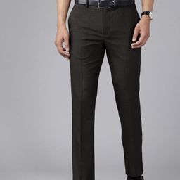 Blackberrys Men B-95 Mid-Rise Slim Fit Formal Trousers-image-67
