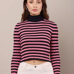 NoBarr Women Striped Pullover-image-36