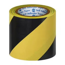 VCR 18 m x 120 mm Waterproof PVC Black & Yellow Floor Marking Tape, 12 Rolls Per Pack-image-65