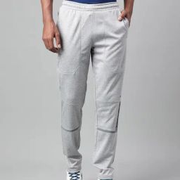 ALCIS Light Grey Melange Anti-Static Slim Fit Training Trackpants-image-25