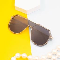 Ted Smith Black Aviator UV Protection Unisex Sunglasses-picture-28