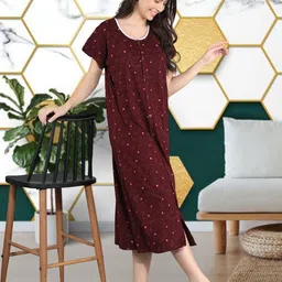 Noty Printed Nightdress-picture-17