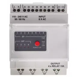 RS PRO Logic Module DIN Rail ModBus 8 A 110-240 V AC, 9176373-37