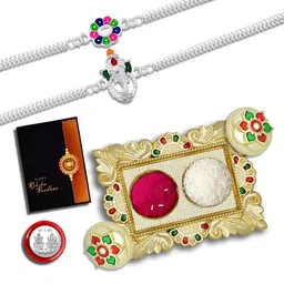 DeoDap Multi Pooja Thali Rakhi Gift Set-image-30