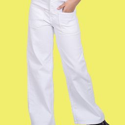 ADBUCKS Girls Wide Leg High-Rise Stretchable Jeans-image-46