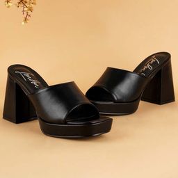 London Rag Open Toe Block Heels-10
