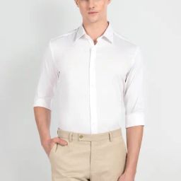 Arrow Newyork White Cotton Slim Fit Shirt-image-89