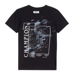 Cantabil Kids Black Printed T-Shirt-image-44