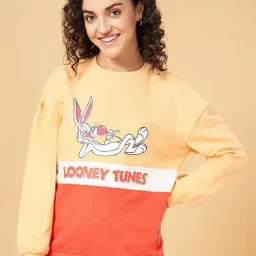 YU by Pantaloons Orange Printed Sweatshirt-image-27