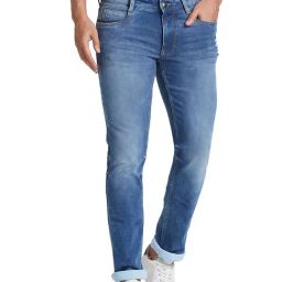 Parx Light Blue Slim Fit Low Rise Jeans-image-78