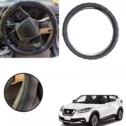 Auto Pearl Ring Type Car Steering Wheel Cover (Gold Full Cola) Compatible with Kicks 2019-picture-14